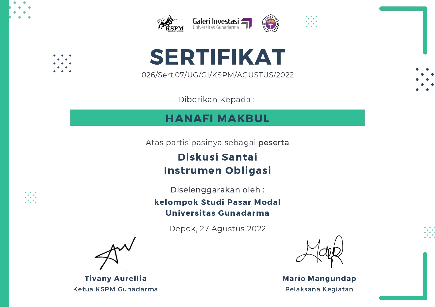 Diskusi Santai: Instrumen Obligasi