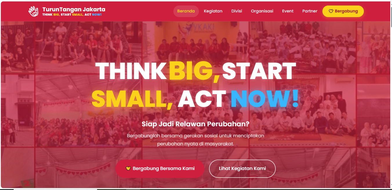 TurunTangan Jakarta — Website Komunitas Relawan